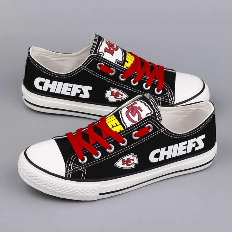 Women's Kansas City Chiefs Repeat Print Low Top Sneakers 002